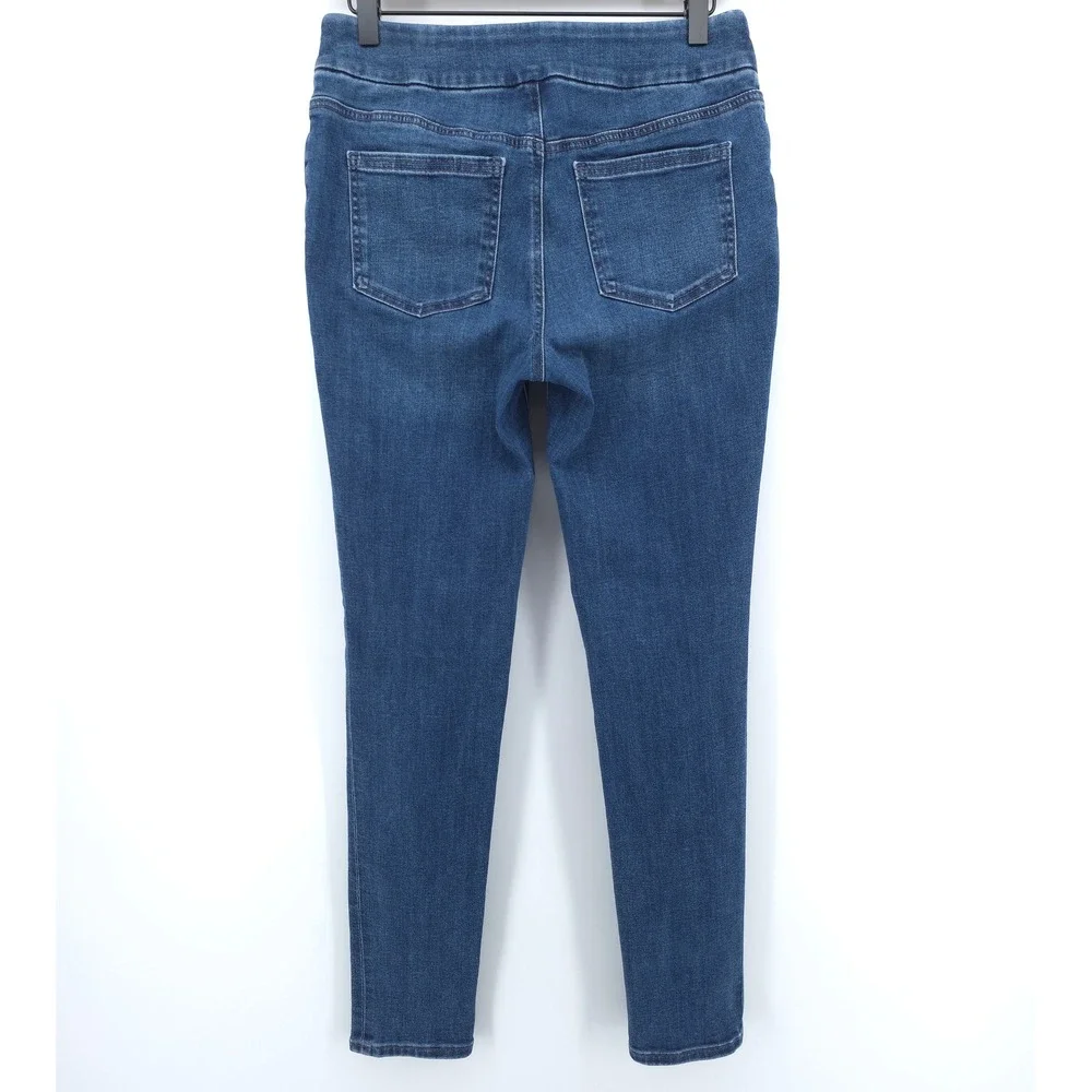 Chico's Women Jegging 0R (US 4R) Indigo Blue‎ Pull On Stretch Denim Skinny Jeans